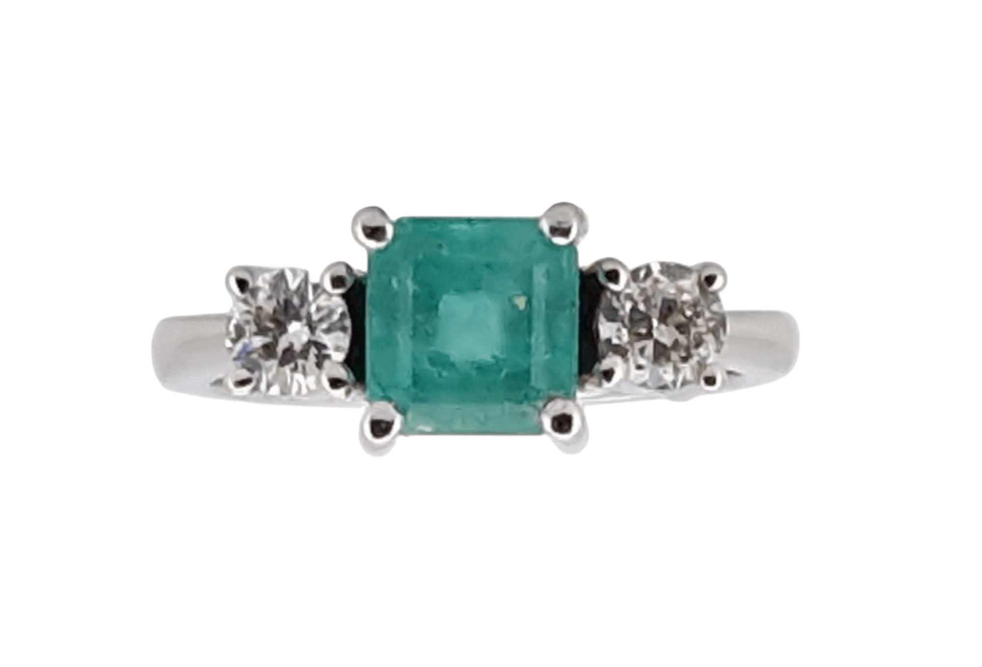 Anillo de Oro Blanco con Espectacular Esmeralda Colombiana: Alta Joyería y Elegancia Intemporal - Imagen 3